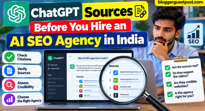 How to check ChatGPT sources and verify an AI SEO agency in India.